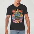 Helping Little Minds Grow Teacher First Day Back To School Men's V-Neck T-Shirt, novelty gifts, funny gifts Helping Little Minds Grow Teacher First Day Back To School Men's V-Neck T-Shirt, novelty gifts, funny gifts