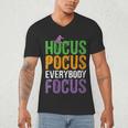 Hocus Pocus Everybody Focus Teacher Halloween Men's V-Neck T-Shirt, novelty gifts, funny gifts
