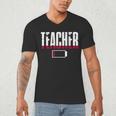 Humor Teacher Empty Battery Power Men Women Men's V-Neck T-Shirt, novelty gifts, funny gifts Humor Teacher Empty Battery Power Men Women Men's V-Neck T-Shirt, novelty gifts, funny gifts