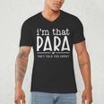 I'm That Para They Told You Abou Paraprofessional Teacher Men's V-Neck T-Shirt, novelty gifts, funny gifts