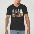 Inclusion Isn't Scary SLP Halloween Sped Teacher Men's V-Neck T-Shirt, novelty gifts, funny gifts