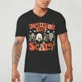 Inclusion Isn't Scary SLP Sped Teacher Halloween Men's V-Neck T-Shirt, novelty gifts, funny gifts