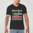 Jolliest Bunch Of Teachers This Side Of The Hallway Xmas PJ Men's V-Neck T-Shirt, novelty gifts, funny gifts