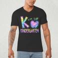 K Is For Kindergarten Teacher Tie Dye Back To School Kinder Men's V-Neck T-Shirt, novelty gifts, funny gifts K Is For Kindergarten Teacher Tie Dye Back To School Kinder Men's V-Neck T-Shirt, novelty gifts, funny gifts