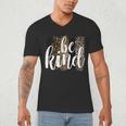 Be Kind Women Inspirational Teacher Animal Print Men's V-Neck T-Shirt, novelty gifts, funny gifts