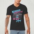 Kindergarten Is My Jam Vintage 80s Boombox Teacher Student Men's V-Neck T-Shirt, novelty gifts, funny gifts