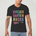 KINDERGARTEN ROCKS Teacher Crew Rock Star Kinder Team Men's V-Neck T-Shirt, novelty gifts, funny gifts