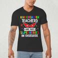 Kindergarten Teachers Are Just Superheroes In Disguise Men's V-Neck T-Shirt, novelty gifts, funny gifts