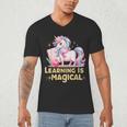 LEARNING IS MAGICAL TEACHER UNICORN BACK TO SCHOOL UNICORN Men's V-Neck T-Shirt, novelty gifts, funny gifts LEARNING IS MAGICAL TEACHER UNICORN BACK TO SCHOOL UNICORN Men's V-Neck T-Shirt, novelty gifts, funny gifts