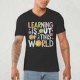 Learning Is Out Of This World Space Teacher Cute Groovy Men's V-Neck T-Shirt, novelty gifts, funny gifts Learning Is Out Of This World Space Teacher Cute Groovy Men's V-Neck T-Shirt, novelty gifts, funny gifts