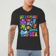 Let's Explore Under The Sea Back To School Student Teacher Men's V-Neck T-Shirt, novelty gifts, funny gifts Let's Explore Under The Sea Back To School Student Teacher Men's V-Neck T-Shirt, novelty gifts, funny gifts