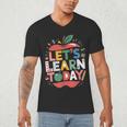Let's Learn Today Teacher Motivational Back To School Men's V-Neck T-Shirt, novelty gifts, funny gifts Let's Learn Today Teacher Motivational Back To School Men's V-Neck T-Shirt, novelty gifts, funny gifts