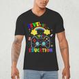 Level Up Your Education Gaming Inspired Teacher Gamers For Men Women Kids Men's V-Neck T-Shirt, novelty gifts, funny gifts Level Up Your Education Gaming Inspired Teacher Gamers For Men Women Kids Men's V-Neck T-Shirt, novelty gifts, funny gifts