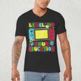 Level Up Your Education Gaming Inspired Teacher Gamers Men's V-Neck T-Shirt, novelty gifts, funny gifts Level Up Your Education Gaming Inspired Teacher Gamers Men's V-Neck T-Shirt, novelty gifts, funny gifts