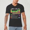 Can I Lick It Periodic Table Chart Science Teacher Cool Meme Men's V-Neck T-Shirt, novelty gifts, funny gifts