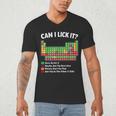 Can I Lick It Periodic Table Shirt Science Chemistry Teacher Men's V-Neck T-Shirt, novelty gifts, funny gifts