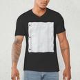 Lined Paper Notebook Halloween Costume For Students Teachers For Men Women Kids Men's V-Neck T-Shirt, novelty gifts, funny gifts