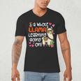 Llama Learning Teachers Students Alpaca Lover Back To School Men's V-Neck T-Shirt, novelty gifts, funny gifts Llama Learning Teachers Students Alpaca Lover Back To School Men's V-Neck T-Shirt, novelty gifts, funny gifts