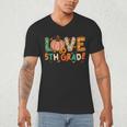 Love 5th Grade Thanksgiving Colorful Fall Leaves Teacher Men's V-Neck T-Shirt, novelty gifts, funny gifts Love 5th Grade Thanksgiving Colorful Fall Leaves Teacher Men's V-Neck T-Shirt, novelty gifts, funny gifts