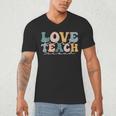 Love First Teach Second School Teacher Appreciation Men's V-Neck T-Shirt, novelty gifts, funny gifts Love First Teach Second School Teacher Appreciation Men's V-Neck T-Shirt, novelty gifts, funny gifts