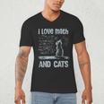 I Love Math And Cats Cat Lover Science Teacher Student Men's V-Neck T-Shirt, novelty gifts, funny gifts I Love Math And Cats Cat Lover Science Teacher Student Men's V-Neck T-Shirt, novelty gifts, funny gifts