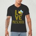 Love Preschool Back To School Yellow Bee Preschool Teacher For Men Women Girls Kids Men's V-Neck T-Shirt, novelty gifts, funny gifts