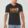 Love Preschool Happy Fall Thanksgiving Women Teacher Men's V-Neck T-Shirt, novelty gifts, funny gifts Love Preschool Happy Fall Thanksgiving Women Teacher Men's V-Neck T-Shirt, novelty gifts, funny gifts