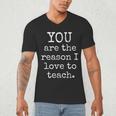 Love To Teach Positive Affirmation Kind Motivational Teacher Men's V-Neck T-Shirt, novelty gifts, funny gifts