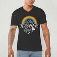 Luckiest Teacher Ever Rainbow- St Patricks Day Teacher Men's V-Neck T-Shirt, novelty gifts, funny gifts Luckiest Teacher Ever Rainbow- St Patricks Day Teacher Men's V-Neck T-Shirt, novelty gifts, funny gifts