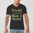 Magical Teacher Manager Of Mischief Birthday Family Party Men's V-Neck T-Shirt, novelty gifts, funny gifts