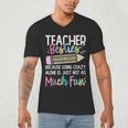 Matching Teachers Last Day Of School Teacher Besties Men's V-Neck T-Shirt, novelty gifts, funny gifts Matching Teachers Last Day Of School Teacher Besties Men's V-Neck T-Shirt, novelty gifts, funny gifts