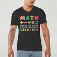 Math Gives Us Hope That Every Problem Has A Solution Teacher For Men Women Girls Kids Men's V-Neck T-Shirt, novelty gifts, funny gifts Math Gives Us Hope That Every Problem Has A Solution Teacher For Men Women Girls Kids Men's V-Neck T-Shirt, novelty gifts, funny gifts