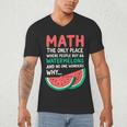 Math Only Place Where People Buy 66 Watermelons Teacher Joke Men's V-Neck T-Shirt, novelty gifts, funny gifts Math Only Place Where People Buy 66 Watermelons Teacher Joke Men's V-Neck T-Shirt, novelty gifts, funny gifts
