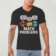 Math Problems Symbols Teacher Back To School Girl Boy Men's V-Neck T-Shirt, novelty gifts, funny gifts Math Problems Symbols Teacher Back To School Girl Boy Men's V-Neck T-Shirt, novelty gifts, funny gifts