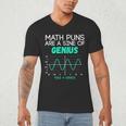 Math Puns Are a Sine Of Genius Math Teacher T-Shirt Men's V-Neck T-Shirt, novelty gifts, funny gifts