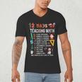 Math Teacher Christmas 12 Days Of Teaching Math Christmas Men's V-Neck T-Shirt, novelty gifts, funny gifts Math Teacher Christmas 12 Days Of Teaching Math Christmas Men's V-Neck T-Shirt, novelty gifts, funny gifts