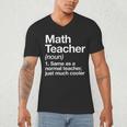 Math Teacher Definition Back To School First Day Men's V-Neck T-Shirt, novelty gifts, funny gifts Math Teacher Definition Back To School First Day Men's V-Neck T-Shirt, novelty gifts, funny gifts