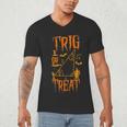 Math Teacher Nerd Student Halloween Trig Or Treat Men's V-Neck T-Shirt, novelty gifts, funny gifts