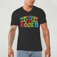 Montessori Rocks Montessori Teacher Back To School Men's V-Neck T-Shirt, novelty gifts, funny gifts Montessori Rocks Montessori Teacher Back To School Men's V-Neck T-Shirt, novelty gifts, funny gifts