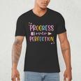 Motivational Progress Over Perfection Back To School Teacher Men's V-Neck T-Shirt, novelty gifts, funny gifts Motivational Progress Over Perfection Back To School Teacher Men's V-Neck T-Shirt, novelty gifts, funny gifts
