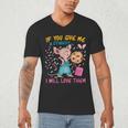 Mouse Teacher If You Give Me A Student I Will Love Them Men's V-Neck T-Shirt, novelty gifts, funny gifts