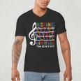 Music Teacher Kid National Hispanic Heritage Month Men's V-Neck T-Shirt, novelty gifts, funny gifts Music Teacher Kid National Hispanic Heritage Month Men's V-Neck T-Shirt, novelty gifts, funny gifts