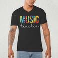 Music Teacher Tie Dye Appreciation Day Hello Back To School Men Women Men's V-Neck T-Shirt, novelty gifts, funny gifts Music Teacher Tie Dye Appreciation Day Hello Back To School Men Women Men's V-Neck T-Shirt, novelty gifts, funny gifts