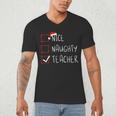 Nice Naughty Teacher Christmas List Instructor Santa Claus Men Women Men's V-Neck T-Shirt, novelty gifts, funny gifts Nice Naughty Teacher Christmas List Instructor Santa Claus Men Women Men's V-Neck T-Shirt, novelty gifts, funny gifts