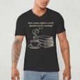 How Many Nights A Week Should You Be Reading 6-7 Teacher Fun Men's V-Neck T-Shirt, novelty gifts, funny gifts