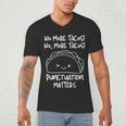 No More Tacos Punctuation Matters Taco English Teacher Men's V-Neck T-Shirt, novelty gifts, funny gifts