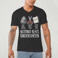 Nothing Beats Kindergarten Back To School Kid Teacher Men's V-Neck T-Shirt, novelty gifts, funny gifts