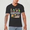 Novelty Montessori Studying Learning Schooling Teacher Love For Men Women Men's V-Neck T-Shirt, novelty gifts, funny gifts