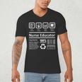 Nurse Educator Shirt Men Women Nursing Instructor Teacher Men's V-Neck T-Shirt, novelty gifts, funny gifts