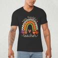 One Thankful Teacher Thanksgiving Turkey Rainbow Fall Men's V-Neck T-Shirt, novelty gifts, funny gifts One Thankful Teacher Thanksgiving Turkey Rainbow Fall Men's V-Neck T-Shirt, novelty gifts, funny gifts